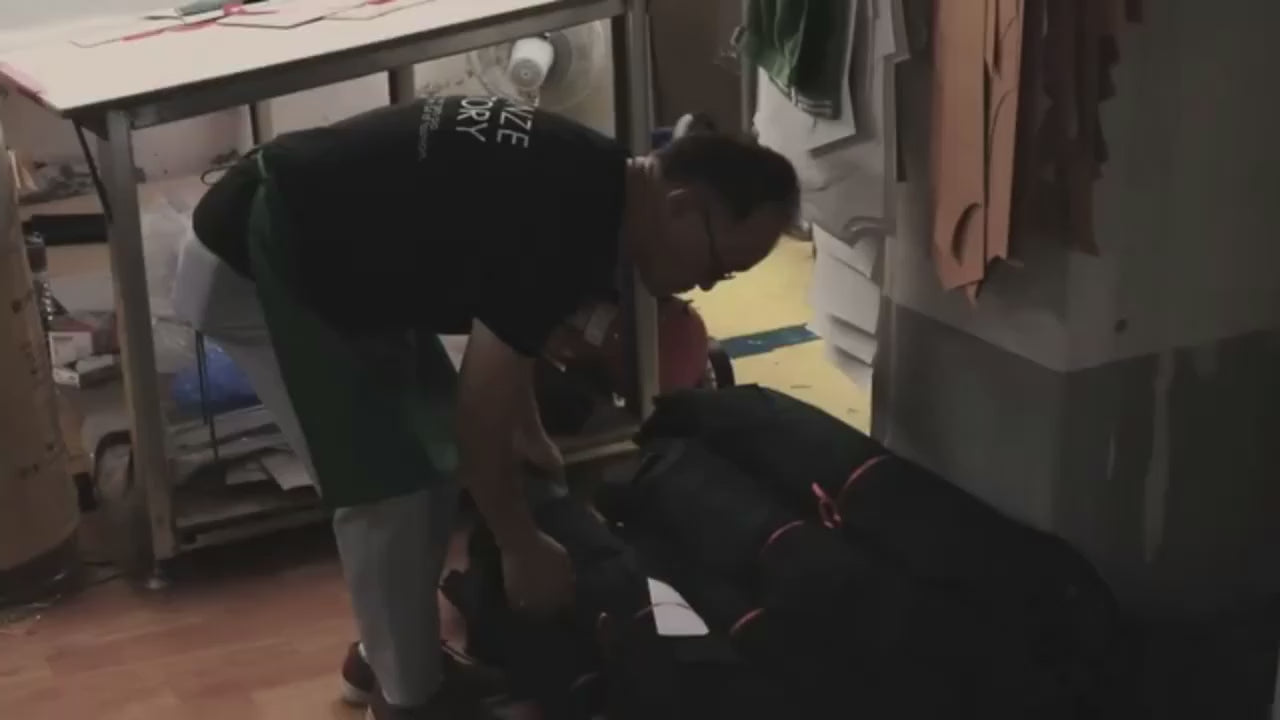 Vintage Handmade Genuine Leather Biker Jacket, 1990s Retro Style